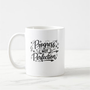 Mug Conception de citation motivationnelle de progrès