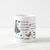 Mug Conception de citation motivationnelle féminine (Centre)
