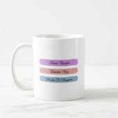 Mug Conception de citation motivationnelle pastel pers (Gauche)