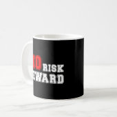 Mug Conception de citation motivationnelle sans risque (Devant gauche)
