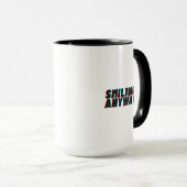 Mug Conception de citation rétro avec effet de glitch (Devant droit)
