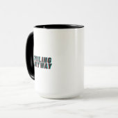 Mug Conception de citation rétro avec effet de glitch (Devant gauche)