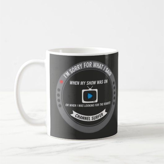 Mug Conception de citation sarcastique drôle de Surfeu (Gauche)