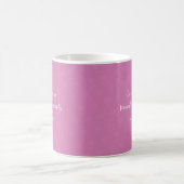 Mug Conception de citation script florale 'L'amour ne (Centre)