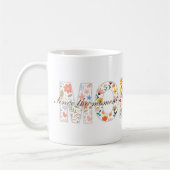 Mug Conception de citation sentimentale de fleurs past (Gauche)
