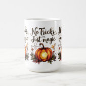 Mug Conception de citrouille d'Halloween Pas de tours, (Centre)