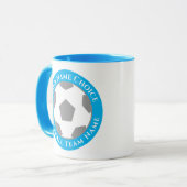 Mug Conception de club de football dans le ciel clair  (Devant gauche)