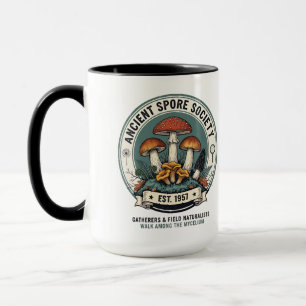 Mug Conception de club de mycologie et de cueillette d