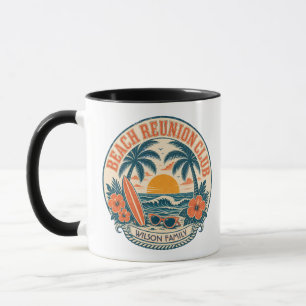 Mug Conception de club de retrouvailles de plage perso