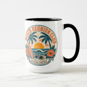 Mug Conception de club de retrouvailles de plage perso