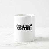 Mug Conception de code café SQL | SÉLECTIONNER LA requ (Centre)