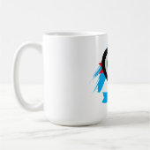 Mug Conception de cœur avec texte personnalisable modi (Gauche)