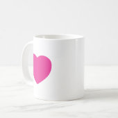 Mug Conception de coeur, conception d'amour (Devant gauche)