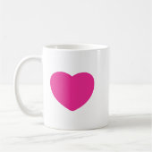 Mug Conception de coeur, conception d'amour (Gauche)