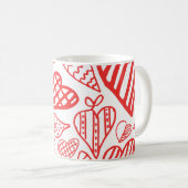 Mug "Conception de coeur tiré à la main | Whimsical et (Devant droit)