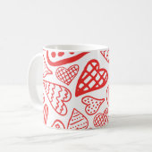 Mug "Conception de coeur tiré à la main | Whimsical et (Devant gauche)
