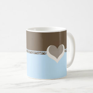 Mug Conception de cœurs et de dentelle