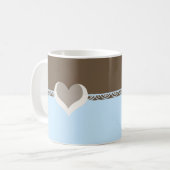 Mug Conception de cœurs et de dentelle (Devant gauche)