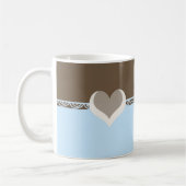 Mug Conception de cœurs et de dentelle (Gauche)