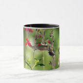 Mug Conception de colibris à thème rubis (Centre)