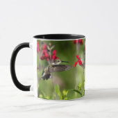 Mug Conception de colibris à thème rubis (Gauche)