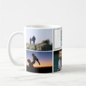 Mug Conception de collage photo de paternité Meilleur (Gauche)