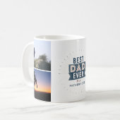 Mug Conception de collage photo de paternité Meilleur (Devant gauche)