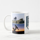 Mug Conception de collage photo de paternité Meilleur (Gauche)
