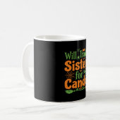 Mug Conception de commerce de bonbons de sœur d'Hallow (Devant gauche)