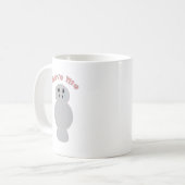 Mug Conception de conservation du lamantin triste qui (Devant gauche)