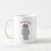 Mug Conception de conservation du lamantin triste qui (Gauche)