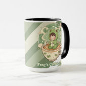 Mug Conception de conte de café de grenouille mignonne (Devant droit)
