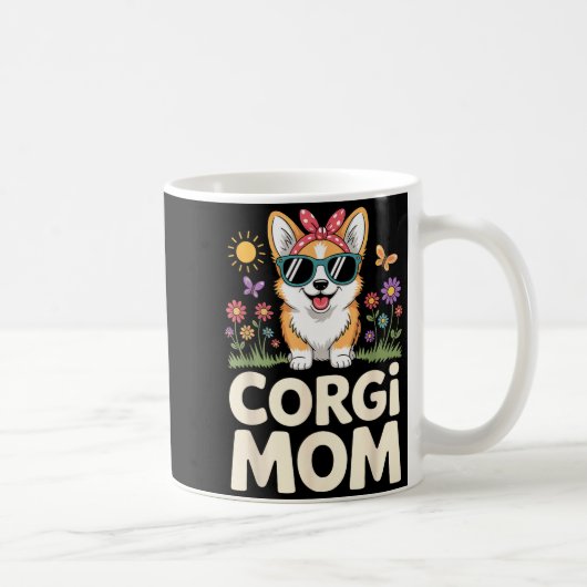 Mug Conception de Corgi mignonne pour les femmes fille (Droite)