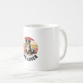 Mug Conception de coucher de soleil de chien mignon gr (Devant droit)