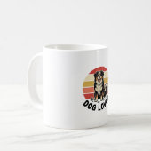 Mug Conception de coucher de soleil de chien mignon gr (Devant gauche)