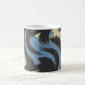 Mug Conception de coup de pinceau tourbillonnant abstr (Centre)