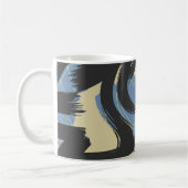 Mug Conception de coup de pinceau tourbillonnant abstr (Gauche)