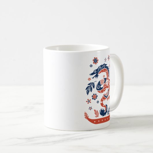Mug Conception de course de bateaux Dragon (Devant droit)