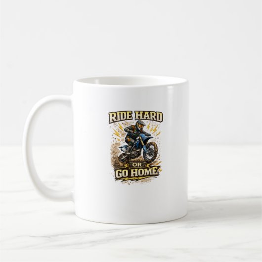 Mug Conception de course Roulez Vite Restez Libre  (Gauche)