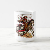 Mug Conception de cow-boy squelette western Ride Beyon (Centre)
