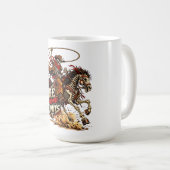 Mug Conception de cow-boy squelette western Ride Beyon (Devant droit)