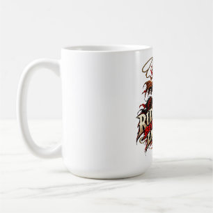 Mug Conception de cow-boy squelette western Ride Beyon