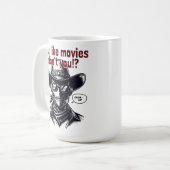 Mug Conception de cowboy de style occidental (Devant gauche)