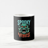 Mug Conception de crâne de fantôme Halloween Vibes eff (Centre)