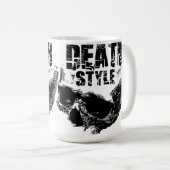 Mug Conception de crâne de style de mort (Devant droit)