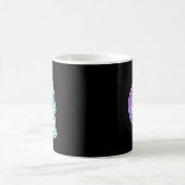 Mug Conception de crâne de sucre à gradient de calaca (Centre)