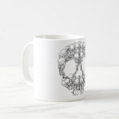Mug Conception de crâne - pyramide des crânes (Devant gauche)