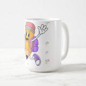 Mug Conception de crayon amical pour la rentrée des cl (Devant droit)