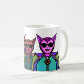 Mug Conception de créatures félines pour raquette de p (Devant droit)