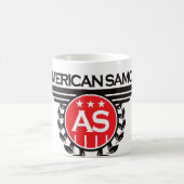 Mug Conception de crête des Samoa américaines (Centre)